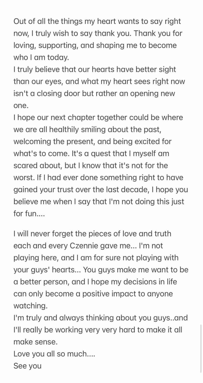 مارك يشارك ببيان جديد بعد رحيله عن NCT.