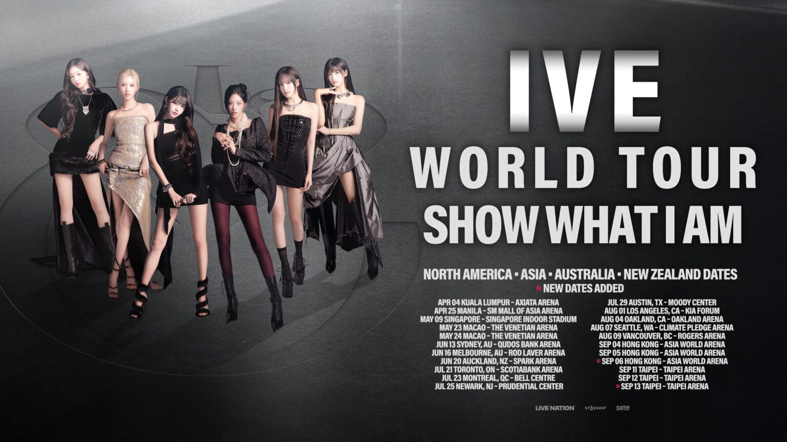 IVE - الجولة العالمية الثانية "أظهر ما أنا عليه" (تواريخ إضافية في هونج كونج وتايبيه)