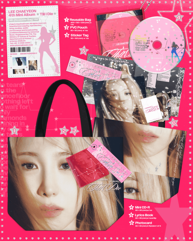 Lee Chaeyeon - الألبوم المصغر الرابع: Till I Die (تفاصيل تغليف الألبوم)