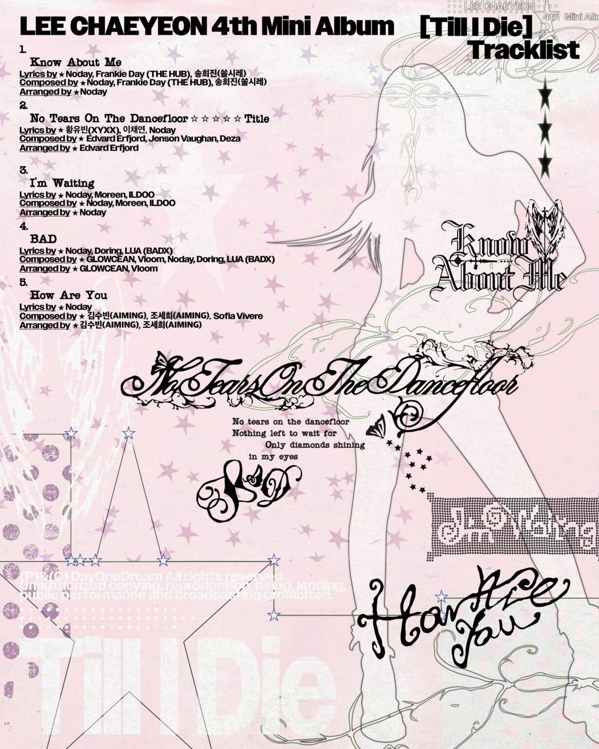 لي تشايون – الألبوم المصغر الرابع: Till I Die (ملصق قائمة الأغاني) لي تشايون - الألبوم المصغر الرابع: Till I Die (ملصق قائمة الأغاني)