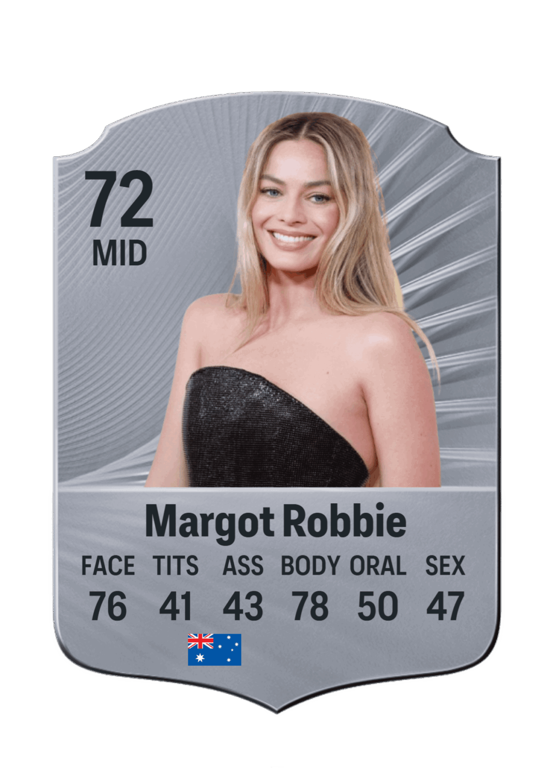 Margot Robbie's silver card