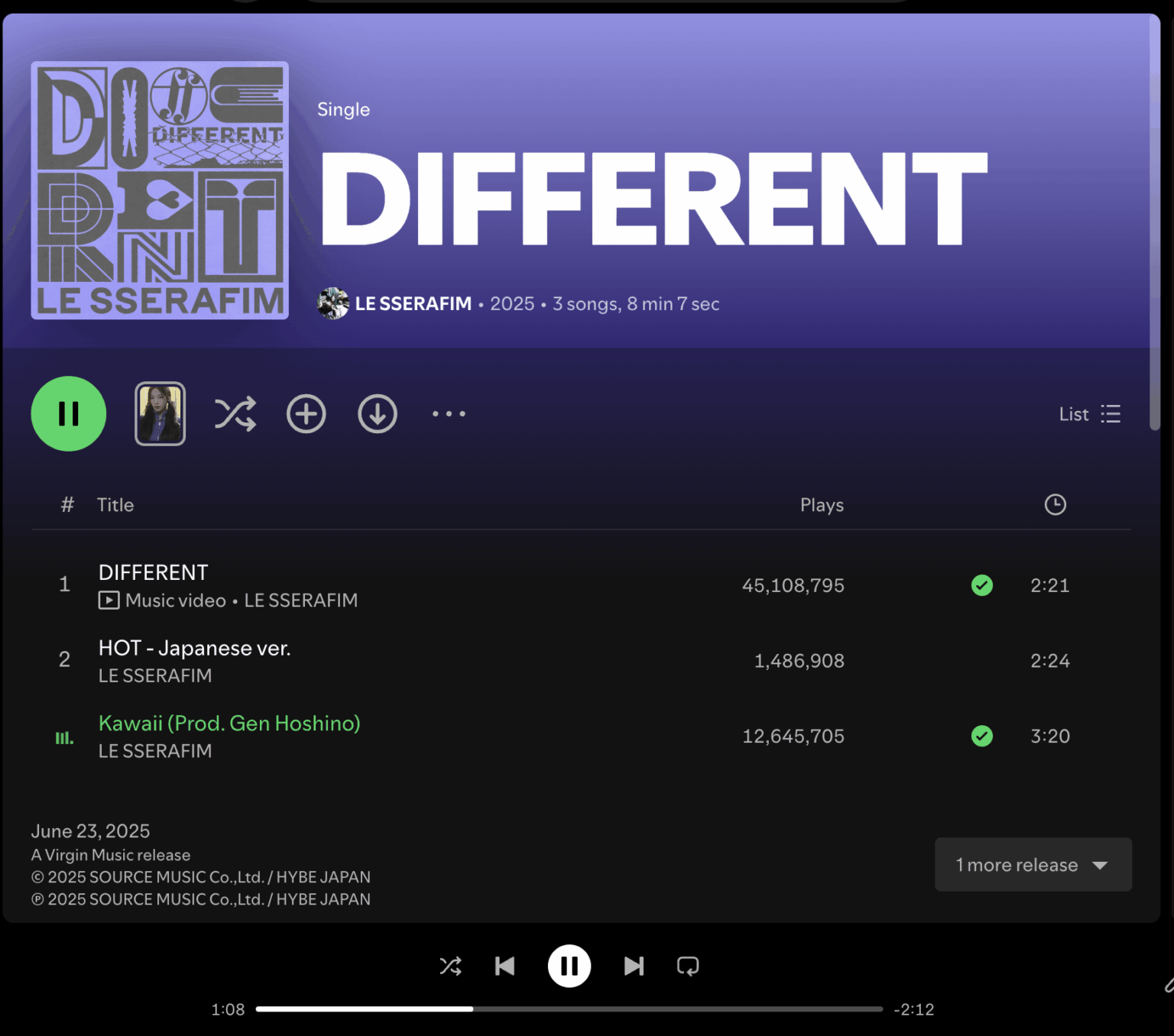تعود أغنية "Kawaii" إلى Spotify للمعجبين الكنديين!