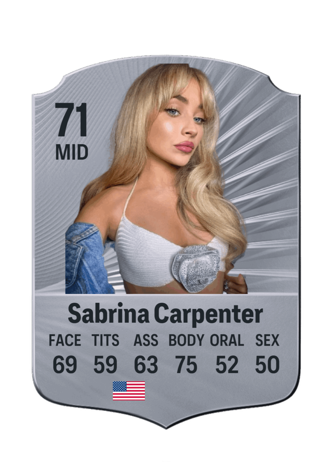 Sabrina Carpenter's card