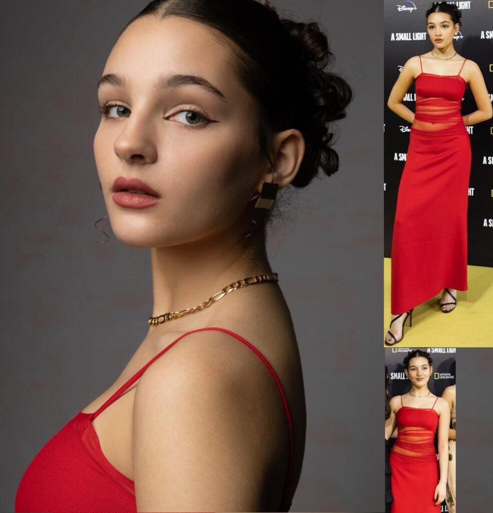Billie Boullet nice red dress