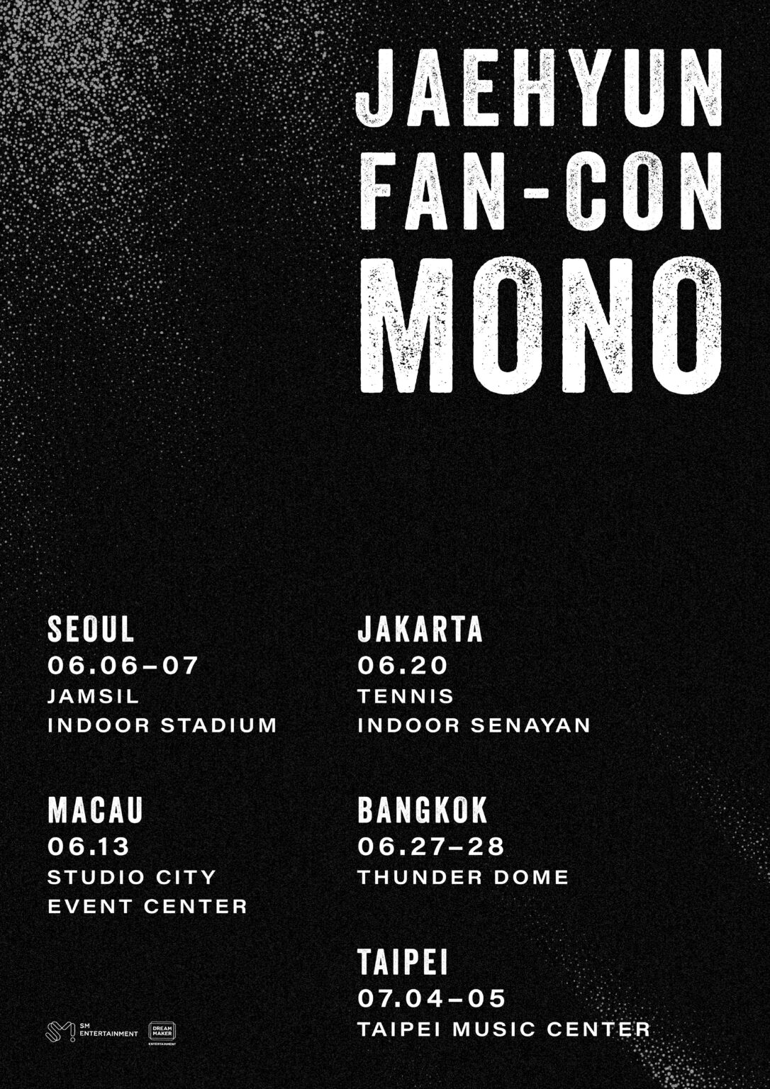 NCT JAEHYUN - جولة JAEHYUN FAN-CON: Mono (ملصق الجدول الزمني)