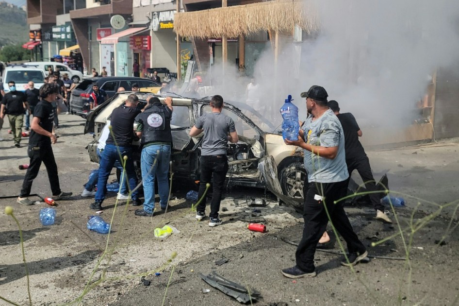 ثمانية قتلى في غارات إسرائيلية على سيارات جنوب بيروت (وزارة الصحة اللبنانية)