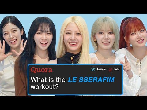 LE SSERAFIM - LE SSERAFIM الرد على المعجبين عبر الإنترنت @ GQ (260522) [ENG SUB]