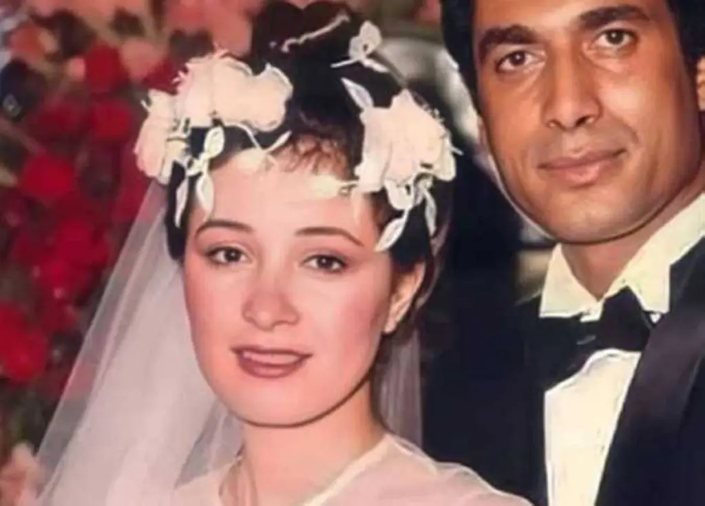 هالة فؤاد وأحمد زكي وابنهما هيثم