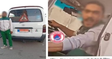 فيديو صادم يكشف تفاصيل سحل سيدة وتكسير سيارتها على يد سائق ببورسعيد