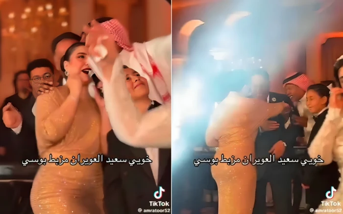 صحيفة المرصد - بالفيديو.. «سعيد العويران» يقبل يد ورأس المطربة المصرية «بوسي» خلال حفل زفاف بأحد فنادق القاهرة