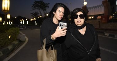 فيفى عبده ولوسى أول حضور عزاء سهير زكي فى مسجد الشرطة