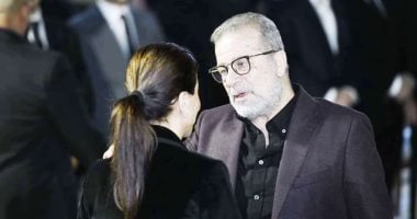 محمد حماقى ومدحت صالح وهشام عباس وشريف منير فى عزاء هانى شاكر.. صور