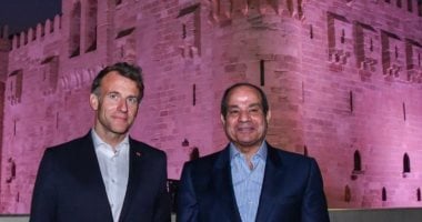 الرئيس السيسى لماكرون: صديقى الرئيس أهلا ومرحبا بكم ضيفا عزيزا فى عروس البحر المتوسط