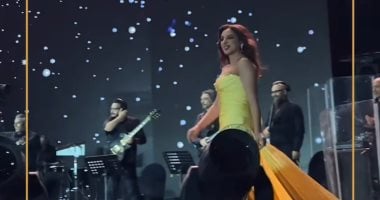 أنغام تتألق فى حفل ليالى مصر بمسرح الأرينا بالقاهرة الجديدة