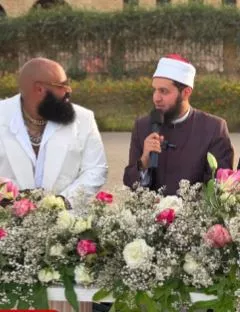 الصور الأولى من عقد قران البلوجر محمد عبد العاطي