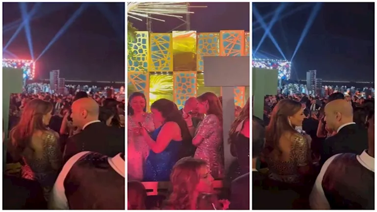 أحدث ظهور للإعلامي عمرو أديب ودينا طلعت بعد تصدرهما التريند