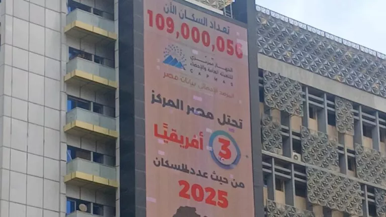 الإحصاء: وصول عدد سكان مصر بالداخل إلى 109 مليون نسمة
