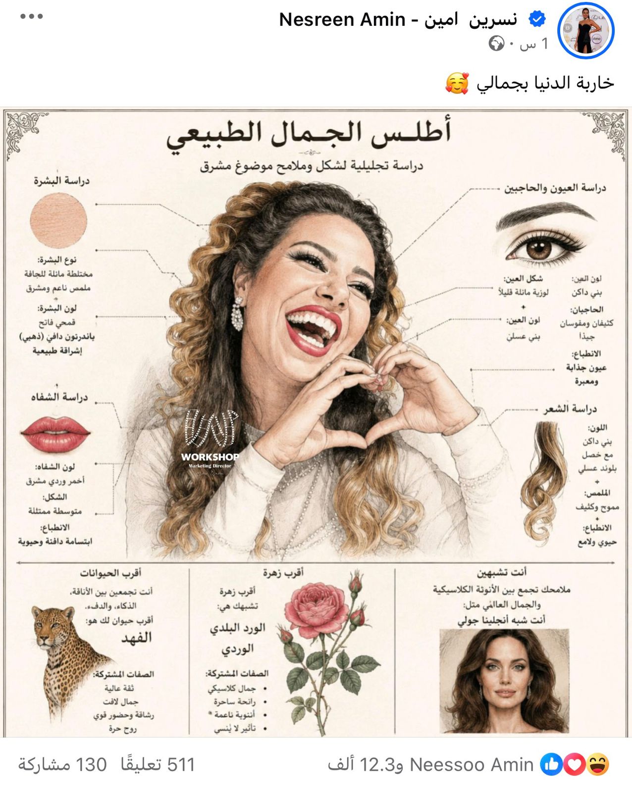 صفحة الفنانة نسرين أمين
