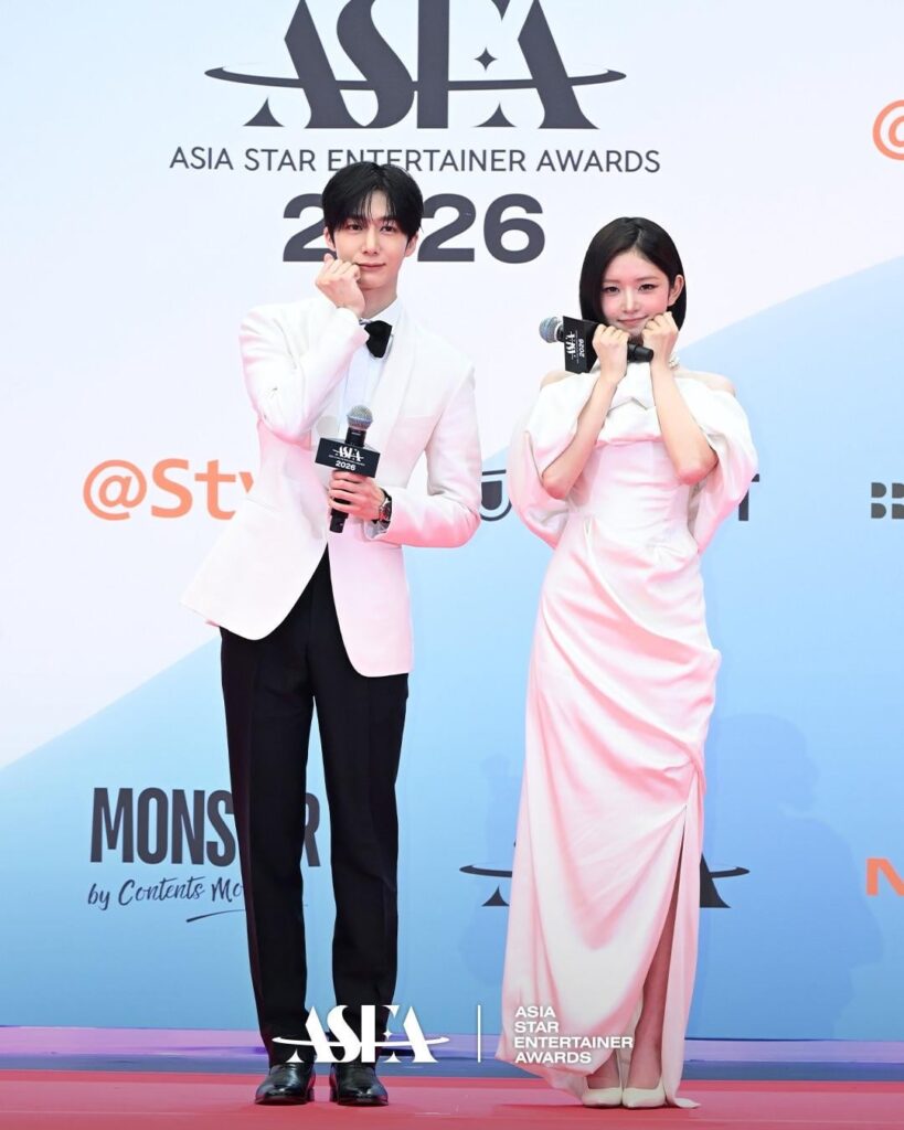 260521 تحديث الانستقرام لجوائز ASEA مع Rei. MONSTA X Hyungwon - صور السجادة الحمراء في ASEA 2026