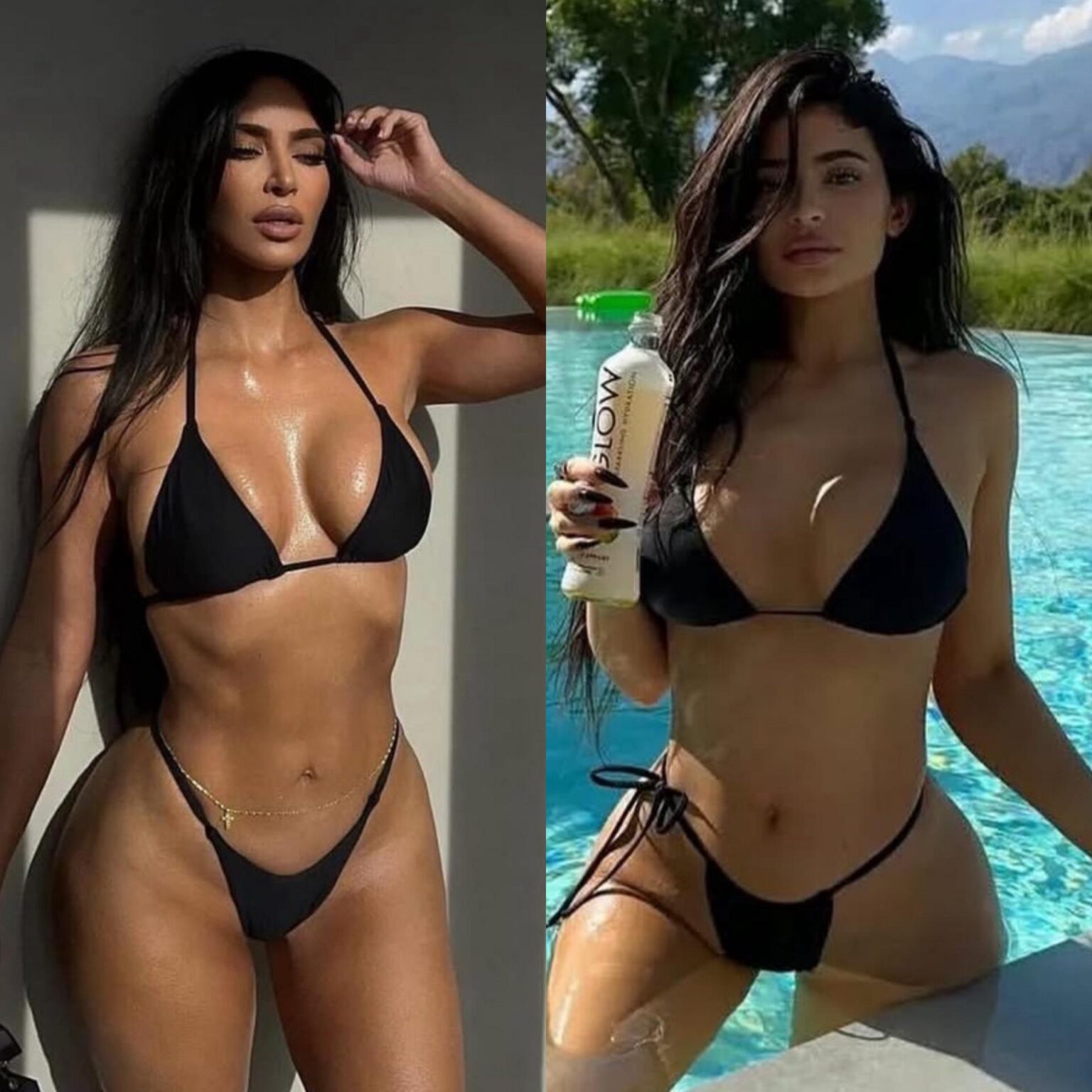 Kim Kardashian and Kylie Jenner
