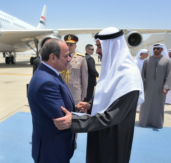 الرئيس السيسى يجرى زيارة أخوية لأبوظبي  (5)