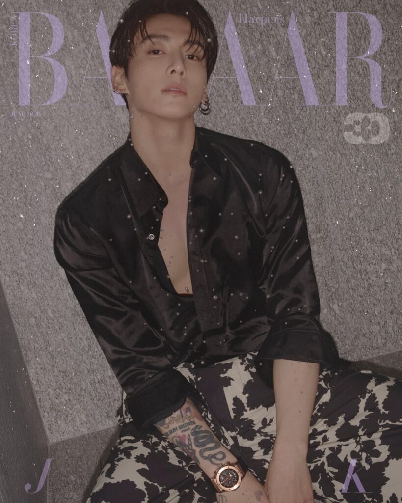 BTS Jungkook - Harper's BAZAAR Korea x Hublot (أغلفة إصدارات يونيو 2026)