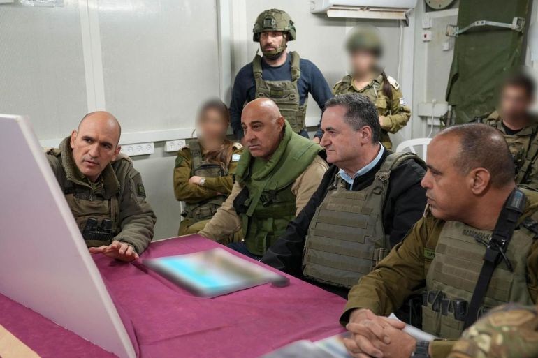 LEBANON - APRIL 12: (EDITORâS NOTE: Parts of this image have been blurred by the source) (----EDITORIAL USE ONLY - MANDATORY CREDIT - ELAD MALKA (IMoD) / HANDOUT' - NO MARKETING NO ADVERTISING CAMPAIGNS - DISTRIBUTED AS A SERVICE TO CLIENTS----) Israeli Defense Minister Yisrael Katz visits a military base and the military unit in the occupied territory of southern Lebanon on April 12, 2026. (Photo by Elad Malka (IMoD)/Handout/Anadolu via Getty Images)