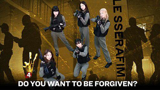 لعبة Left 4 Dead 2 LE SSERAFIM mod!