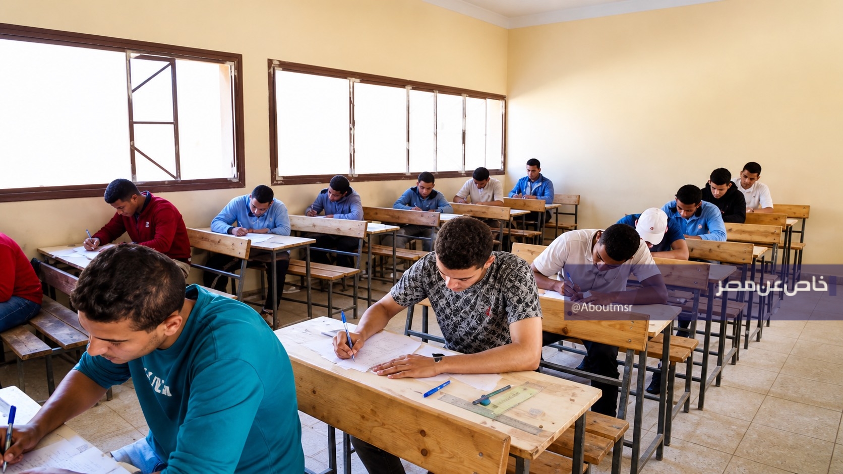 جدول امتحان الفصل الدراسى الثانى لطلاب الصف الثانى الثانوى كامل PDF