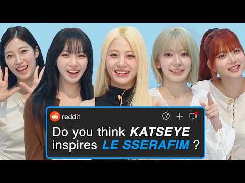 LE SSERAFIM يرد على المعجبين عبر الإنترنت في فيديو جديد لـ GQ !!
