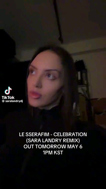 260505 سارة لاندري تعلن أنها ستقوم بإسقاط ريمكس "الاحتفال" غدًا