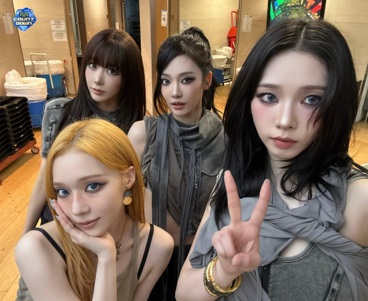 تحديث تويتر لـ 260514 Mnet M Countdown مع aespa - صورة ما قبل العرض
