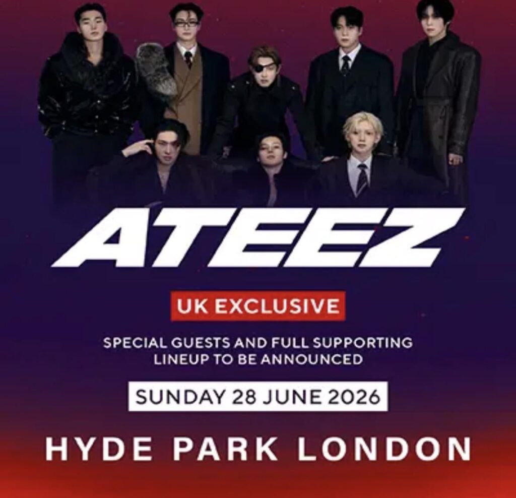 فرقة ATEEZ ستؤدي في BST Hyde Park في لندن في 28 يونيو