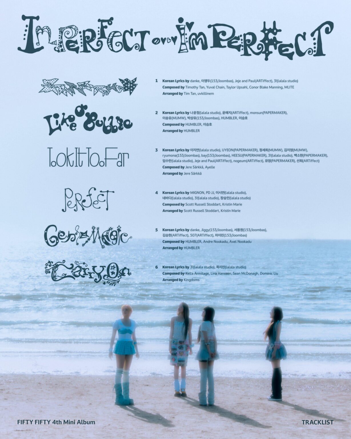 FIFTY FIFTY - الألبوم المصغر الرابع: Imperfect-I'mperfect (قائمة الأغاني)