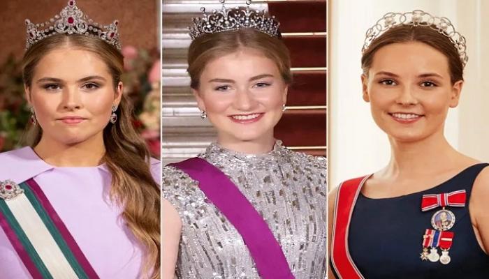 «مجموعة واتساب الملكية».. ثلاث أميرات يواجهن تحديات التيجان معا الأميرات (من اليسار) كاتارينا أماليا وإليزابيث وإنغريد ألكسندرا