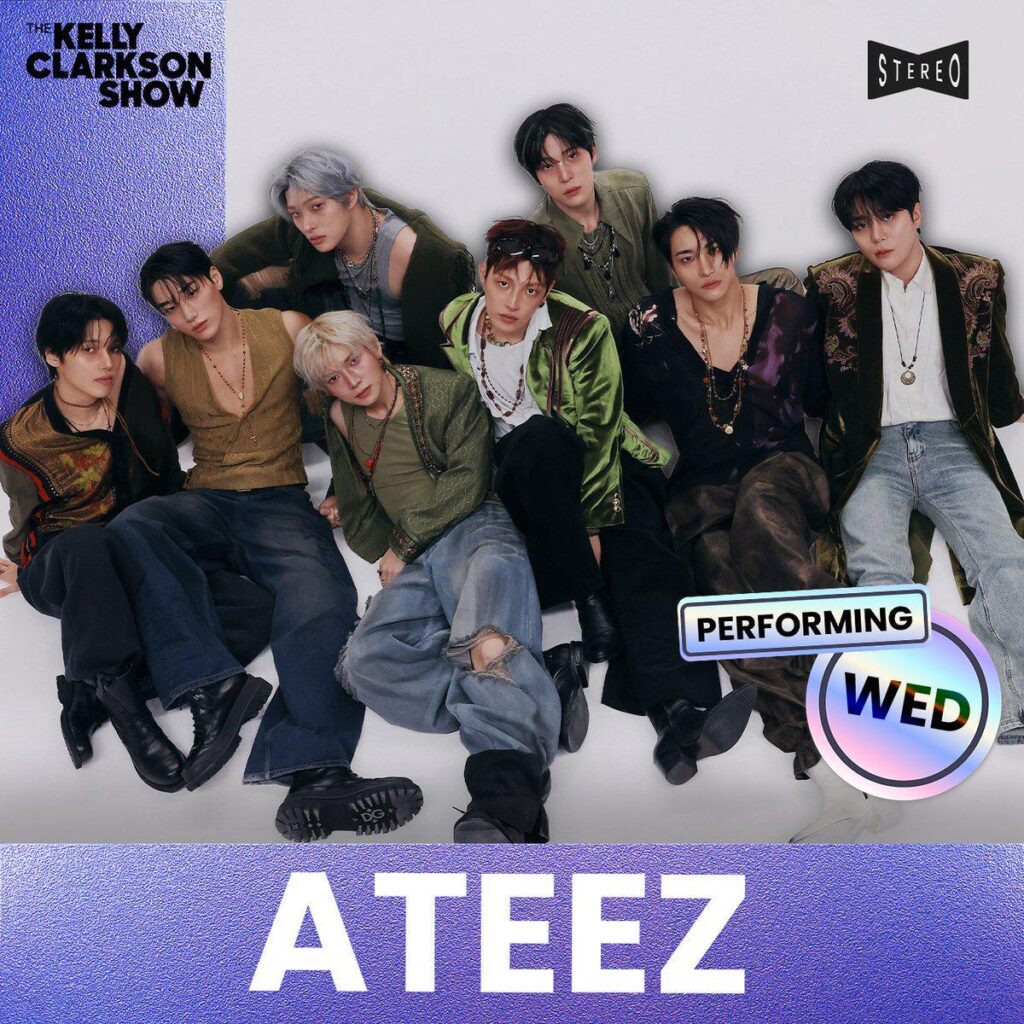 فرقة ATEEZ ستؤدي في عرض كيلي كلاركسون في الأول من يوليو