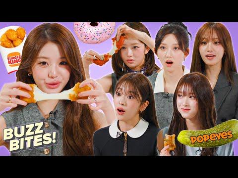 IVE - IVE يجرب الأطعمة الأمريكية لأول مرة | باز بايتس @ BuzzFeed سيليب (260603) [ENG SUB]