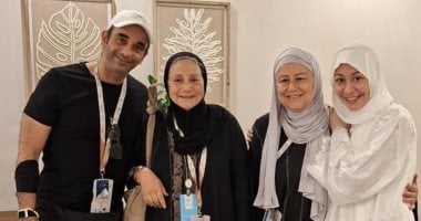 أحدث ظهور لـ منة شلبى وزوجها أحمد الجناينى بعد أداء فريضة الحج