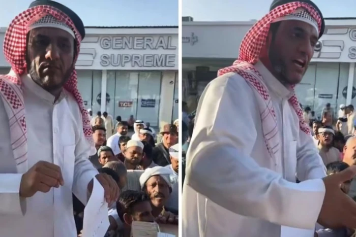 صحيفة المرصد – لا تحسبونه يغني معاصي .. بالفيديو: بائع جوالات يوقف المزاد من أجل أن يكشف عن أمنيته للقاء الفنان خالد عبدالرحمن صحيفة المرصد - لا تحسبونه يغني معاصي .. بالفيديو: بائع جوالات يوقف المزاد من أجل أن يكشف عن أمنيته للقاء الفنان خالد عبدالرحمن