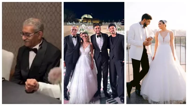 لقطات من زفاف نجل سيد رجب.. “زغروطة” والد العريس ورقص ليلى علوي لقطات من زفاف نجل سيد رجب.. "زغروطة" والد العريس ورقص ليلى علوي