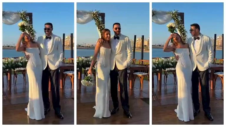 فيديو| بـ "زغروطة".. ميرنا الهلباوي تحتفل بزواجها من أحمد السعدني