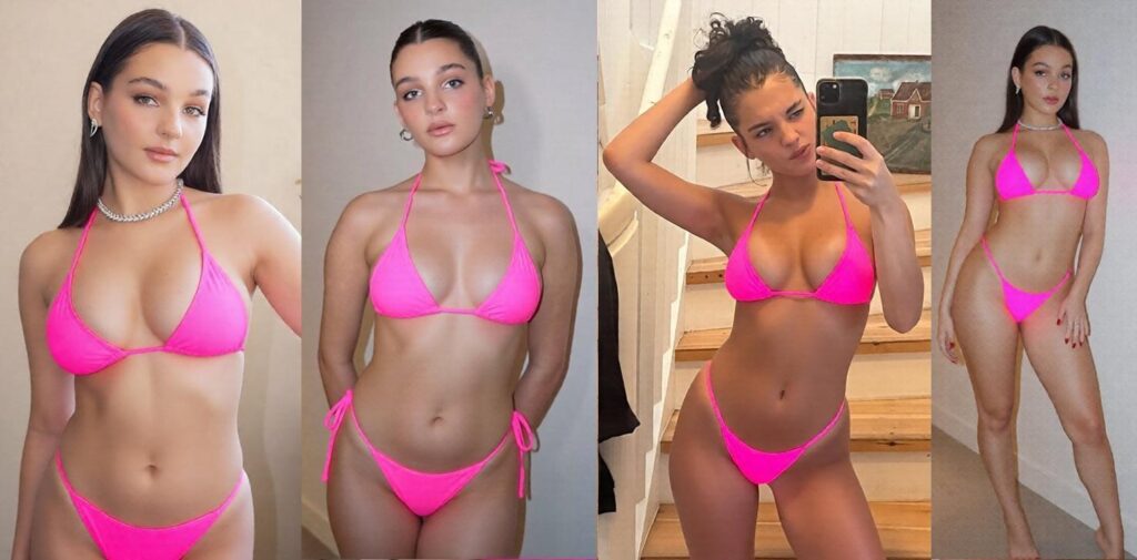 Billie Boullet likes pink bikinis