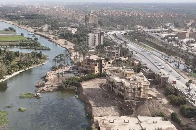صورة تظهر الأرض محل النزاع من صفحة المتحدث الرسمي لوزراة الموارد المائية والري المصرية على موقع فيسبوك.