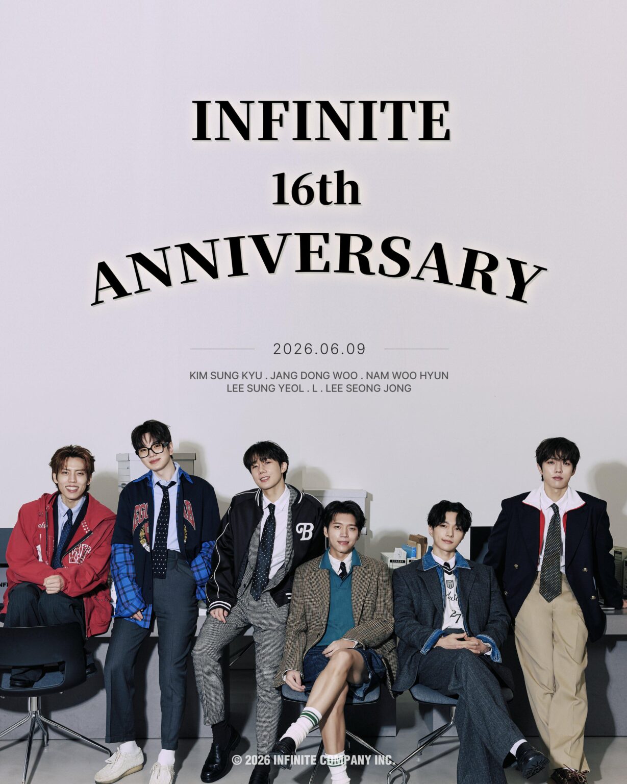 ذكرى سنوية 16 سعيدة لفرقة INFINITE!