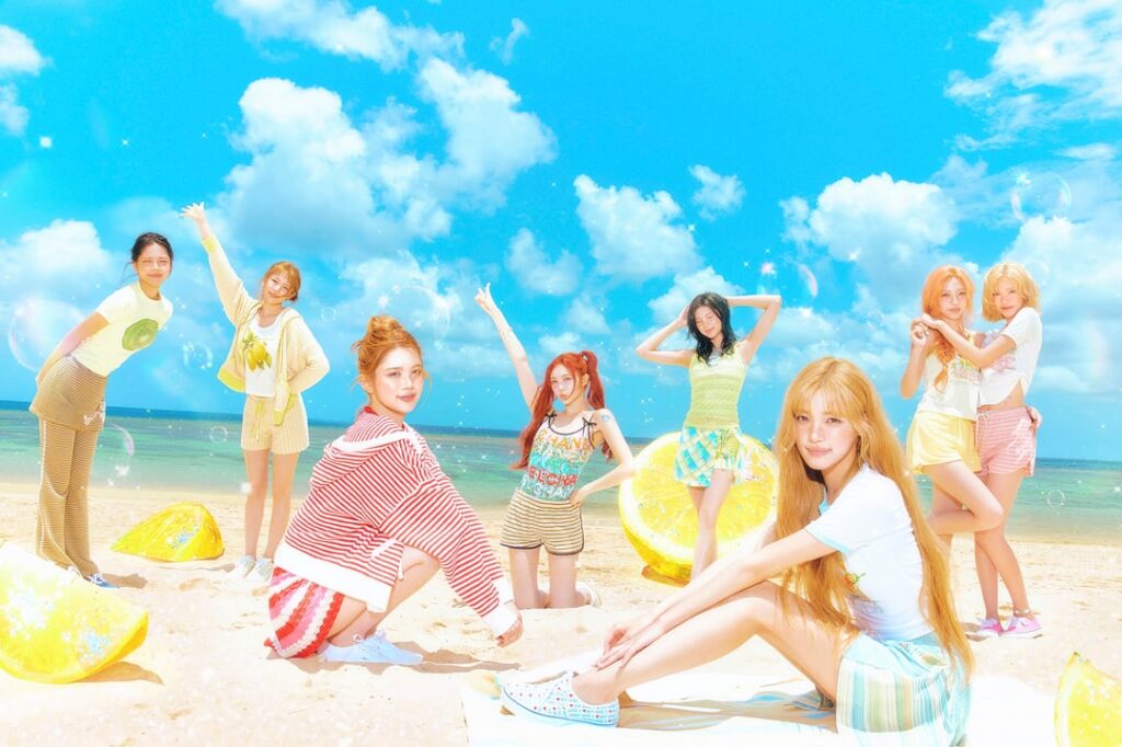 Hearts2Hearts - الألبوم المصغر الثاني: Lemon Tang (صورة تشويقية - إصدار LEMON BEACH - Group & Units)