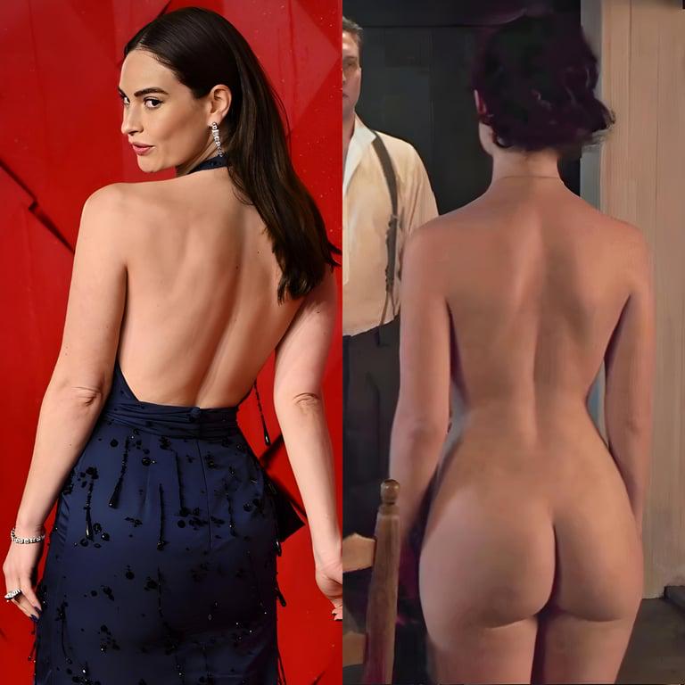 Lily James on/off Back