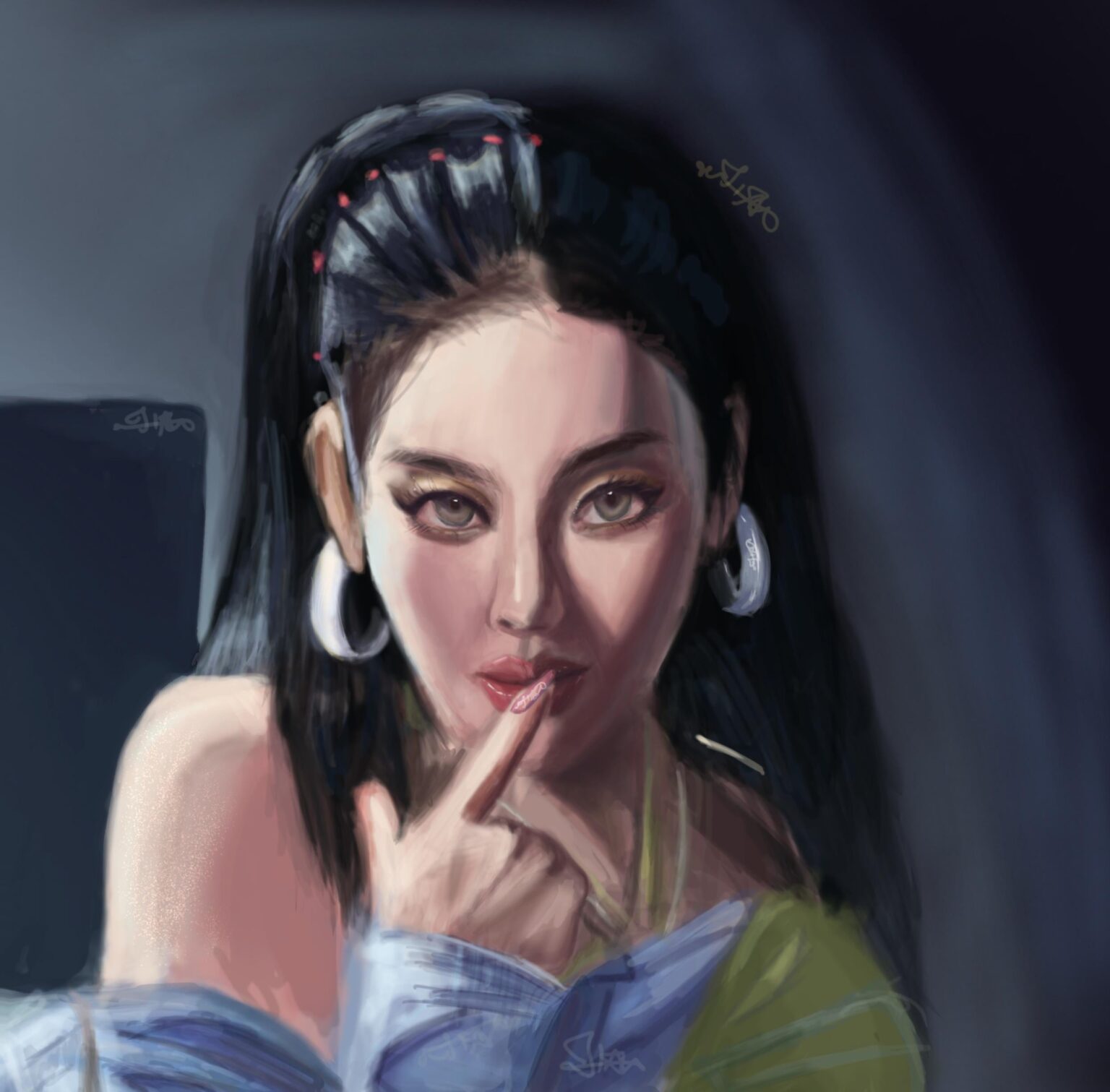 260616 لقد رسمت نينغ نينغ الماكني الذي يسجل تشيلي في أغنية Lemonade