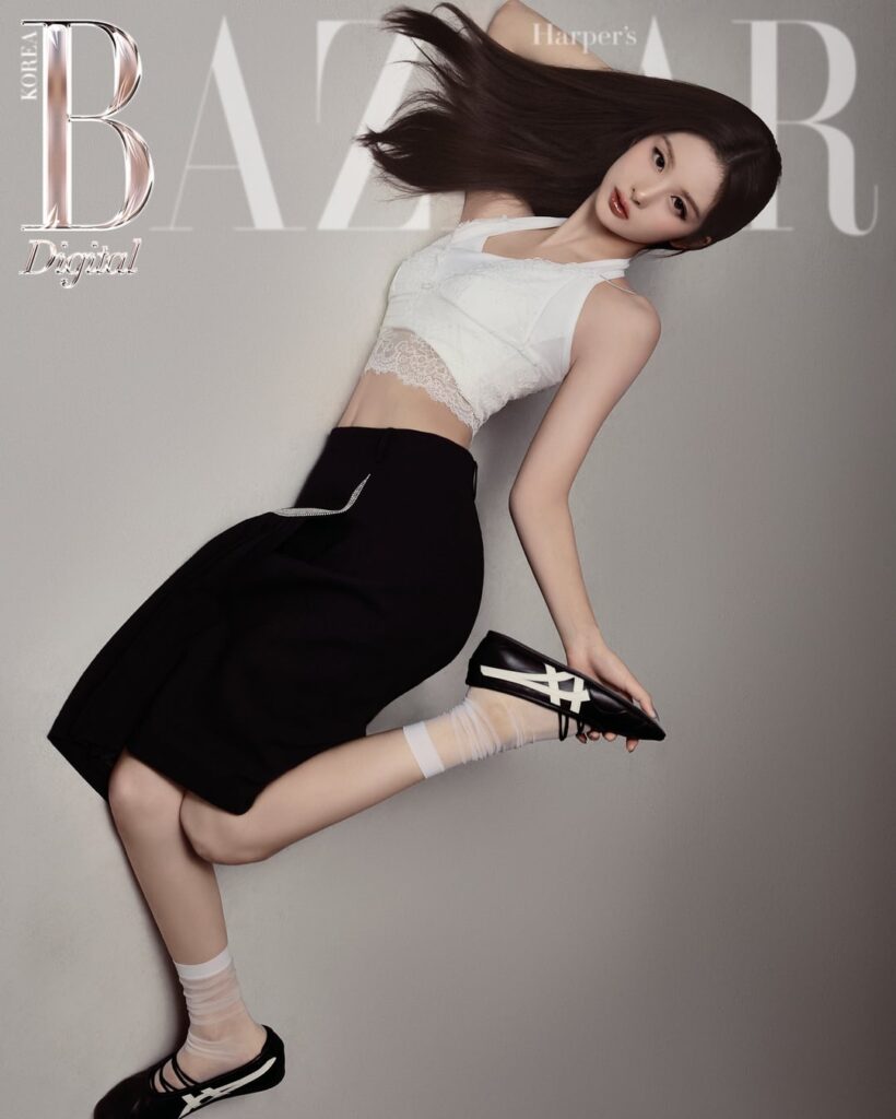 NMIXX Sullyoon - Harper's BAZAAR Korea x Onitsuka Tiger (إصدار يوليو 2026 للغلاف الرقمي والمعاينة المصورة)