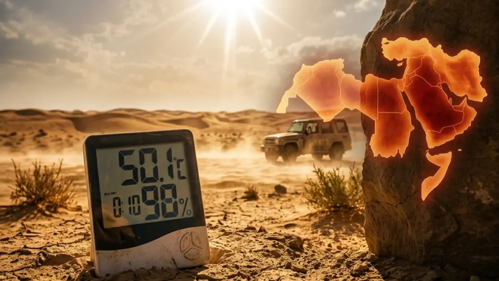 دول عربية ضمن الأشد حرارة على وجه الأرض خلال 24 ساعة… ودرجات تقترب من 50°م | طقس العرب