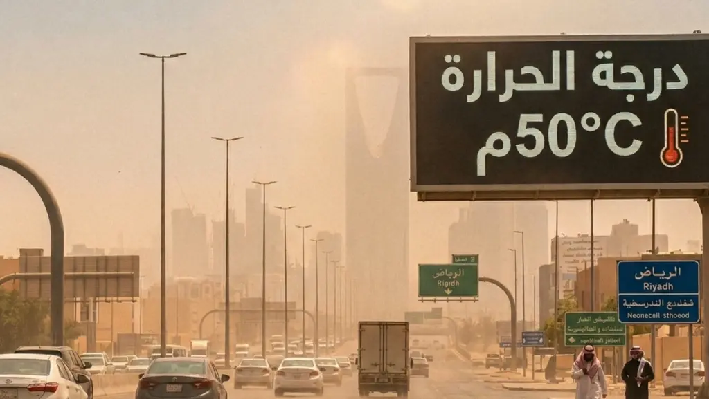 الأرصاد السعودية تحذّر: موجة حر شديدة تضرب المملكة وحرارة تلامس 50 حتى 25 يونيو | طقس العرب الأرصاد السعودية تحذّر: موجة حر شديدة تضرب المملكة وحرارة تلامس 50 حتى 25 يونيو | طقس العرب